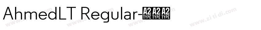 AhmedLT Regular字体转换